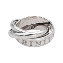 Bague Alliance CARTIER "Trinity" en or blanc - Castafiore