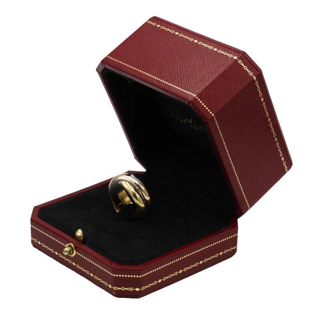 Bague Alliance CARTIER "Trinity" en or blanc, or jaune et or rose - Castafiore