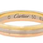 Bague Alliance CARTIER "Trinity" en or blanc, or rose et or blanc - Castafiore