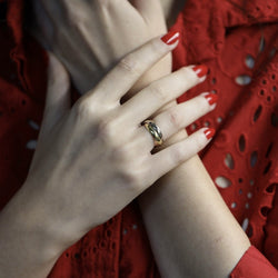 Bague Alliance CARTIER "Trinity" en or jaune, or blanc et or rose - Castafiore