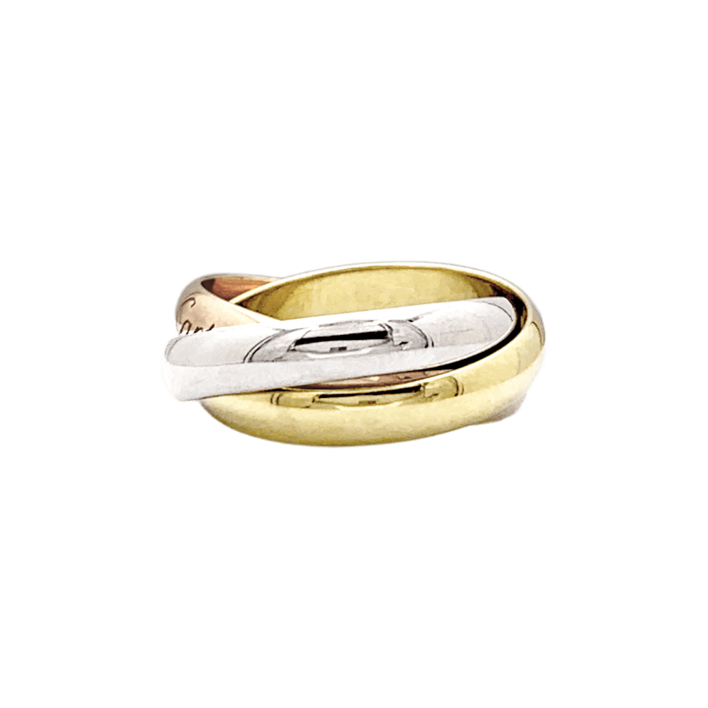 Bague Alliance CARTIER "Trinity" en or jaune, or blanc et or rose - Castafiore