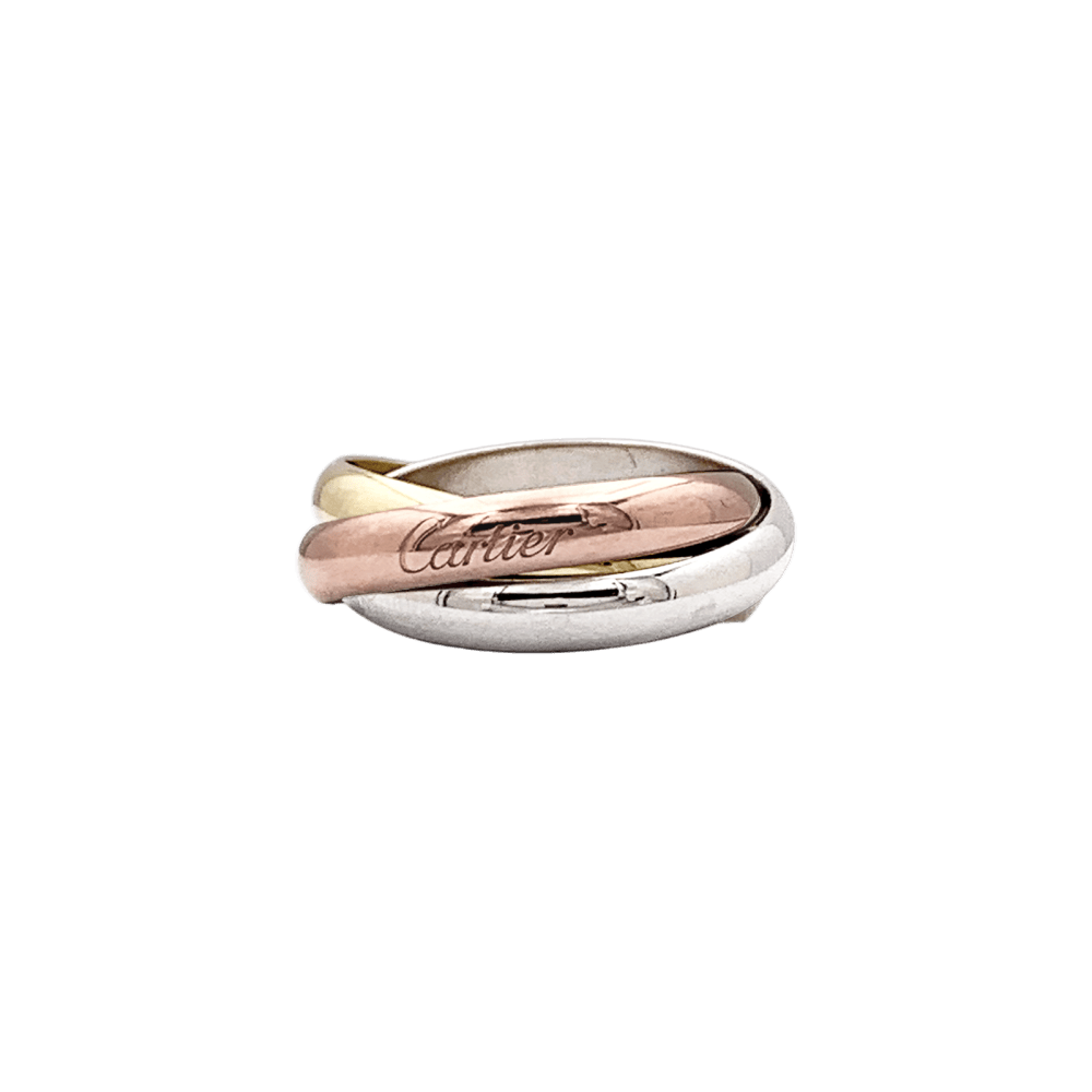 Bague Alliance CARTIER "Trinity" en or jaune, or blanc et or rose - Castafiore