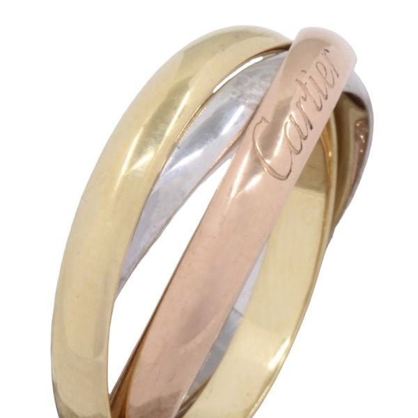 Bague Alliance CARTIER "Trinity" en or jaune, or blanc et or rose - Castafiore