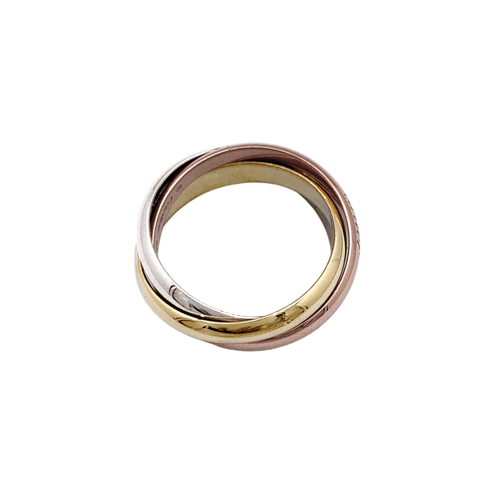 Bague Alliance CARTIER "Trinity" en or jaune, or blanc et or rose - Castafiore