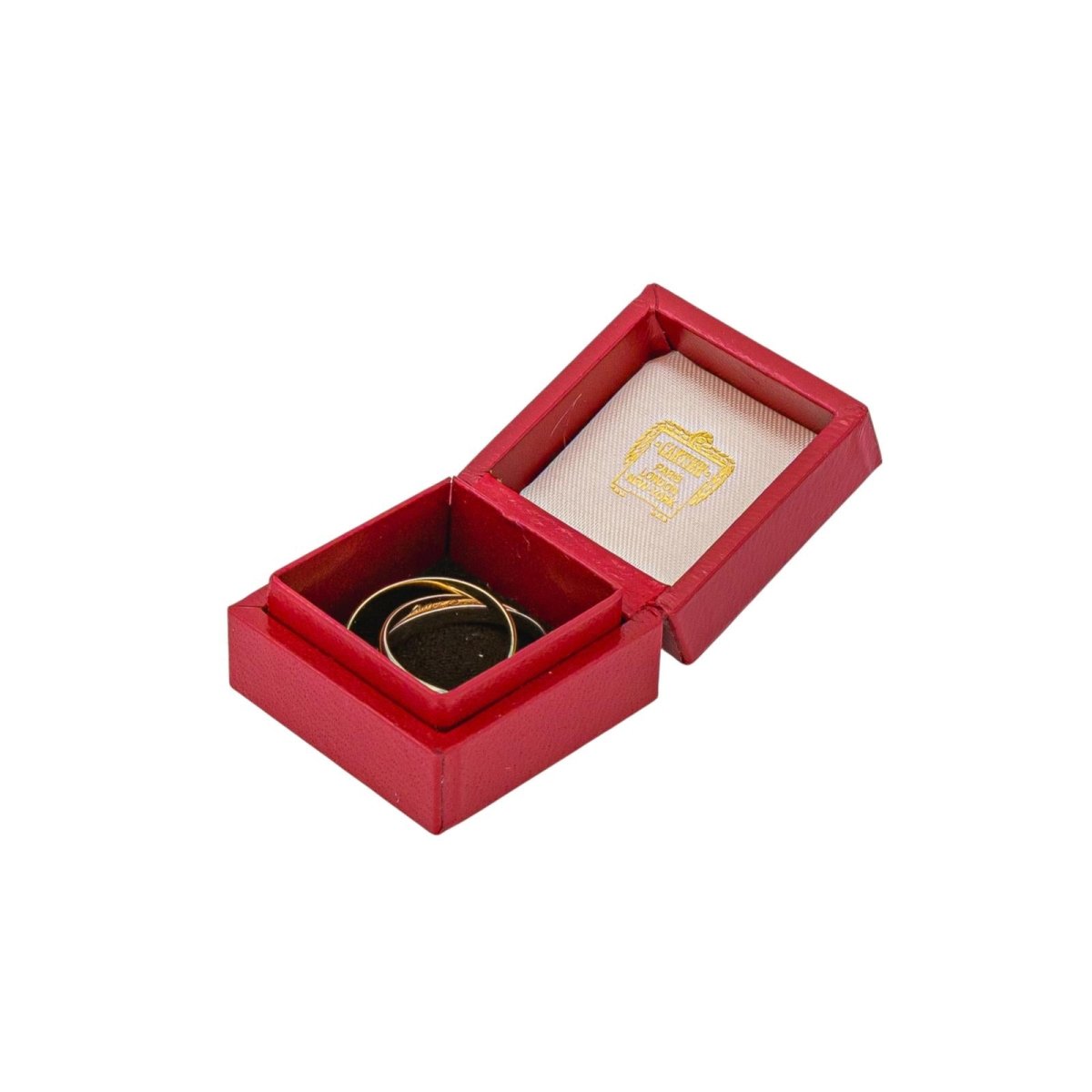 Bague Alliance CARTIER "Trinity" en or jaune, or blanc et or rose - Castafiore