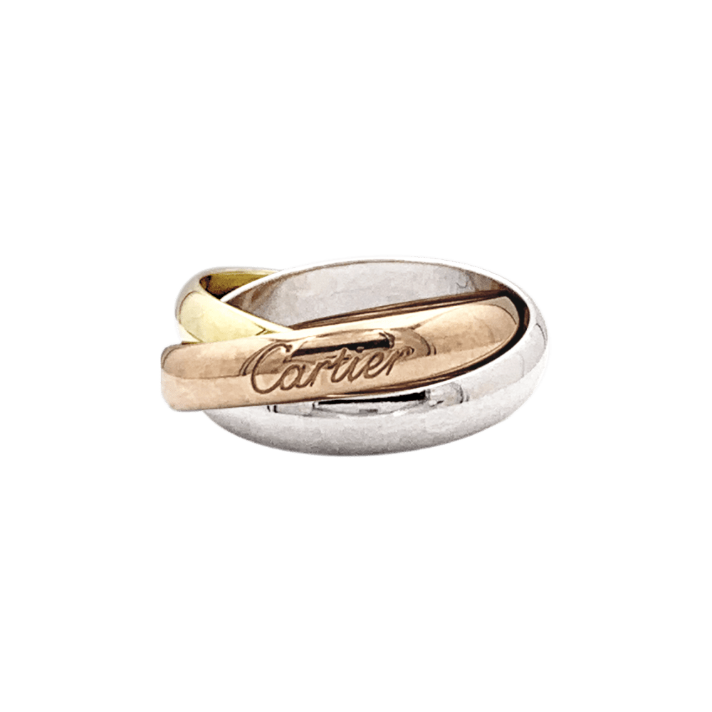 Bague Alliance CARTIER "Trinity" en or jaune, or blanc et or rose - Castafiore
