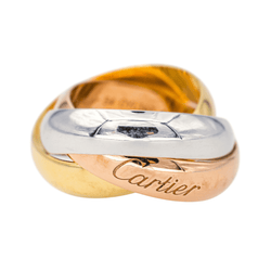 Bague Alliance CARTIER "Trinity" en or jaune, or blanc et or rose - Castafiore
