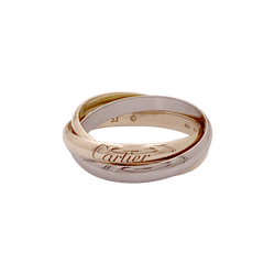 Bague Alliance CARTIER "Trinity" en or jaune, or rose et or blanc - Castafiore