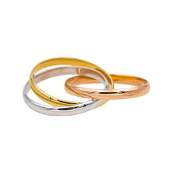 Bague Alliance CARTIER "Trinity" en or rose - Castafiore