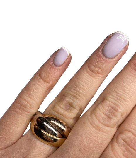 Bague Alliance CARTIER "Trinity" GM en or blanc, or jaune et or rose - Castafiore
