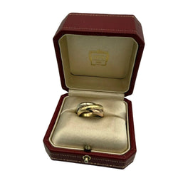 Bague Alliance CARTIER "Trinity" GM en or blanc, or jaune et or rose - Castafiore