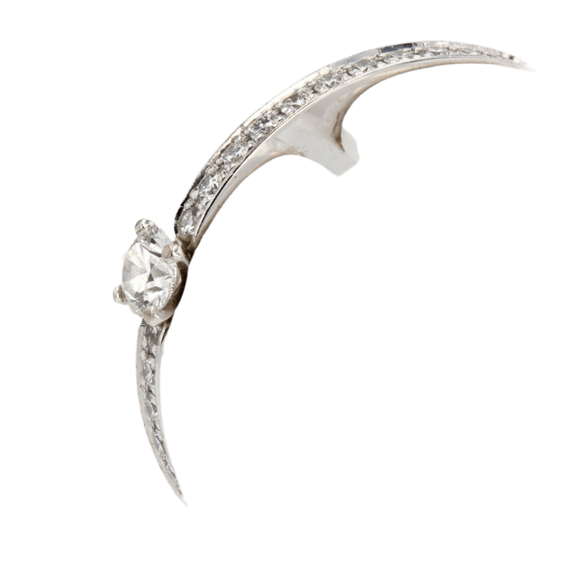 Bague Alliance CHANEL "Ultra" en or blanc, céramique et diamants - Castafiore