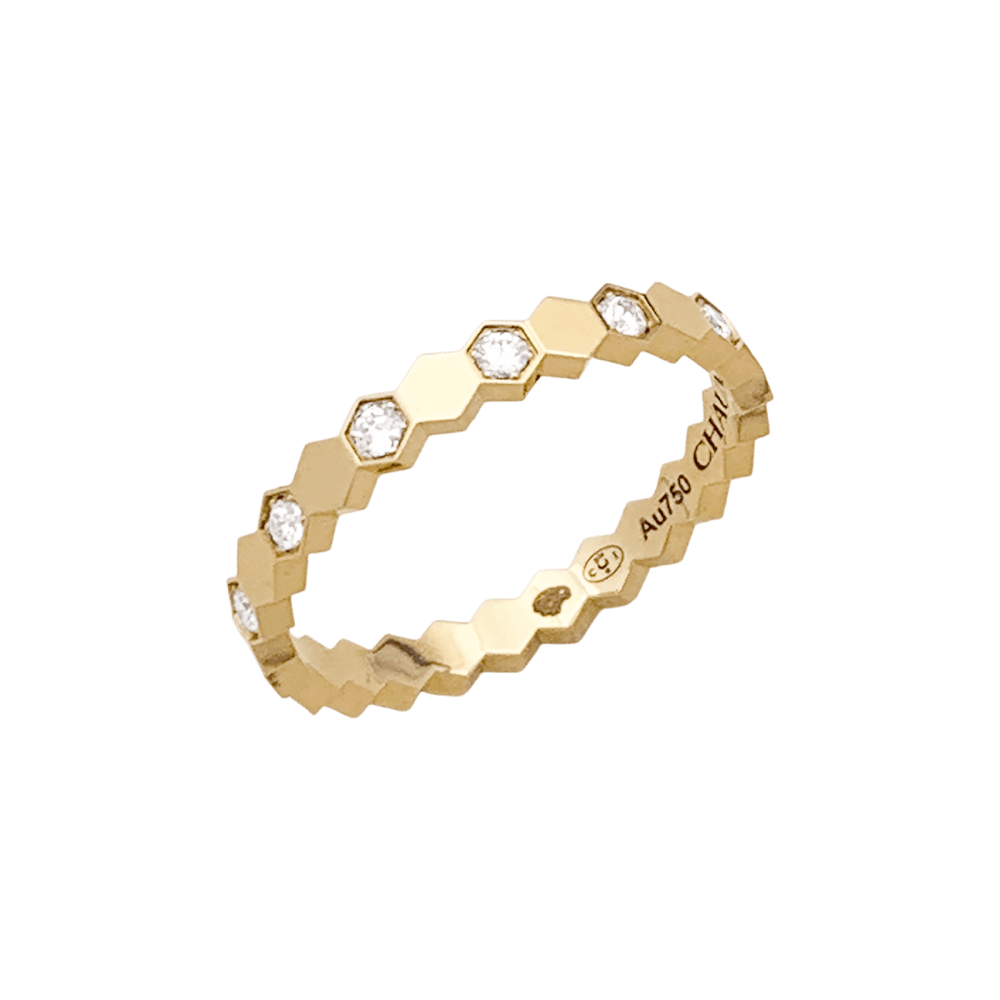 Bague Alliance CHAUMET "Bee" en or rose et diamants - Castafiore