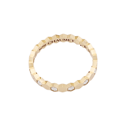 Bague Alliance CHAUMET "Bee" en or rose et diamants - Castafiore