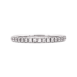 Bague Alliance CHAUMET en or blanc et diamants - Castafiore