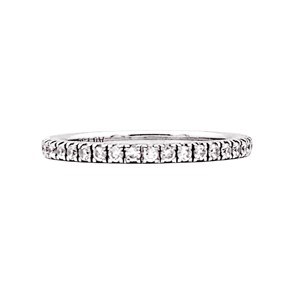 Bague Alliance CHAUMET en or blanc et diamants - Castafiore