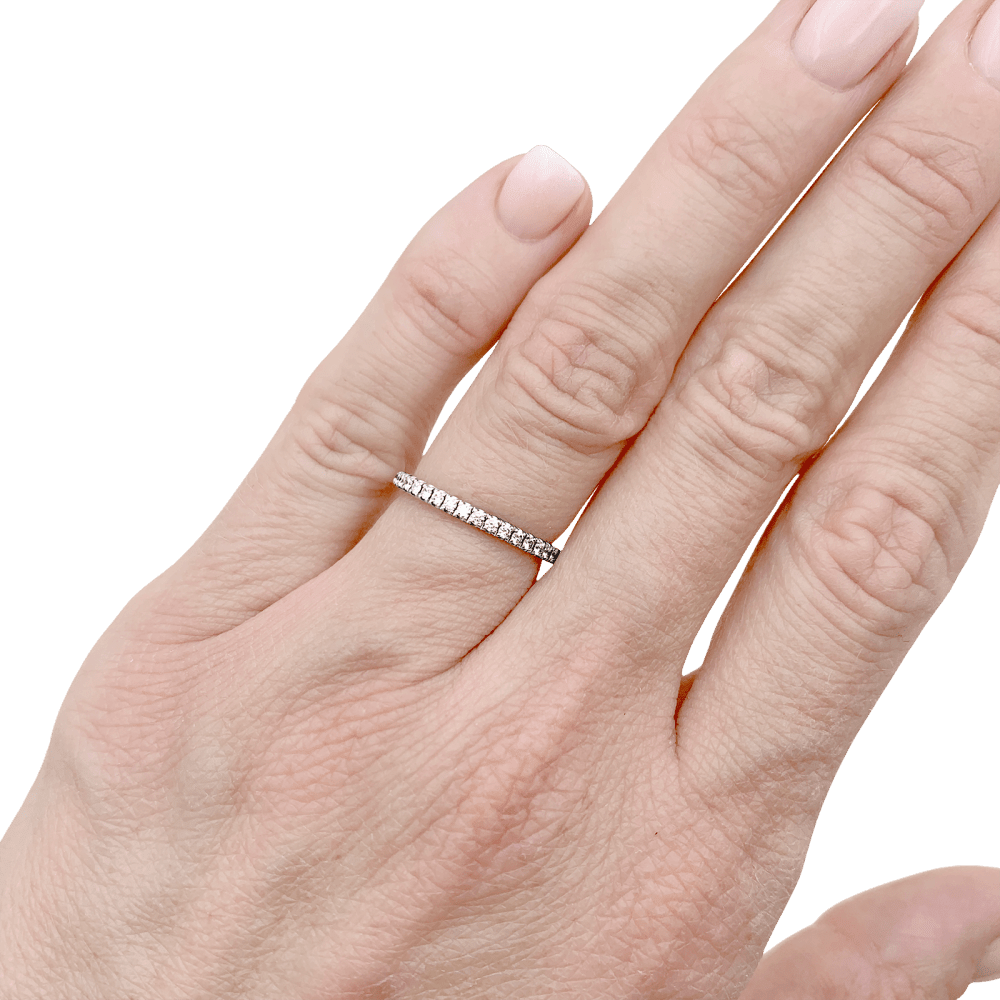 Bague Alliance CHAUMET en or blanc et diamants - Castafiore