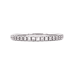 Bague Alliance CHAUMET en or blanc et diamants - Castafiore