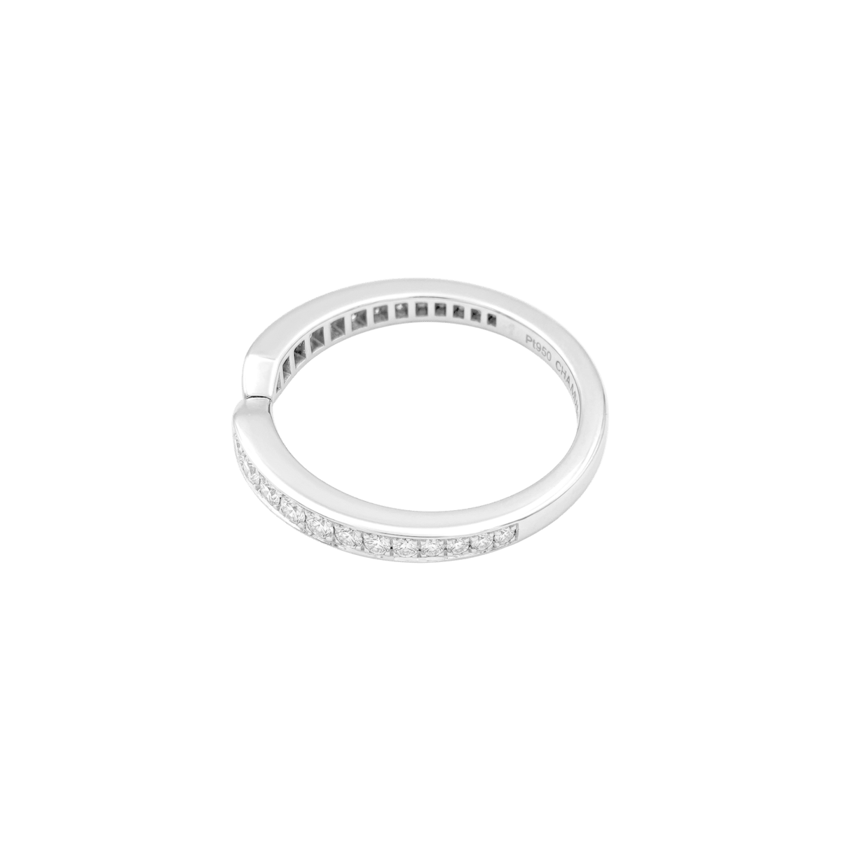 Bague Alliance CHAUMET "Triomphe" en platine et diamants - Castafiore