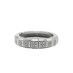 Bague Alliance CHOPARD "Ice Cube" en or blanc et diamants - Castafiore