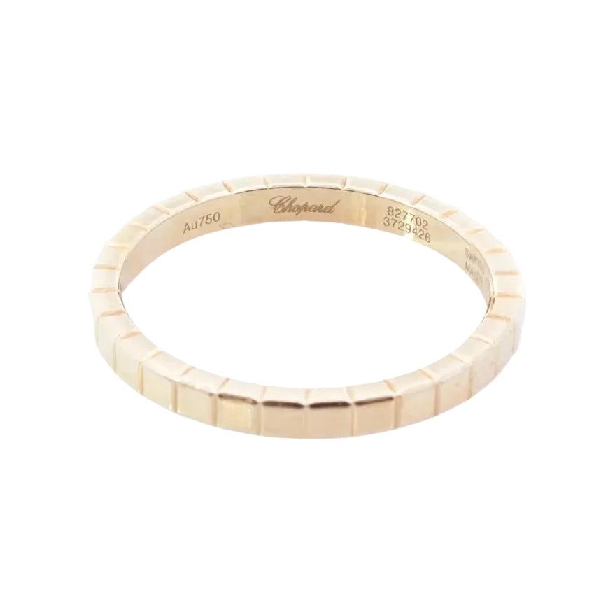Bague Alliance CHOPARD "Ice Cube" en or rose - Castafiore