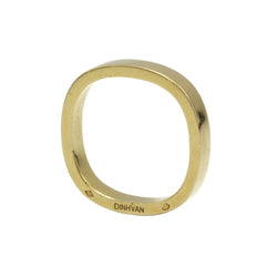 Bague Alliance DINH VAN "La Carrée" en or jaune - Castafiore