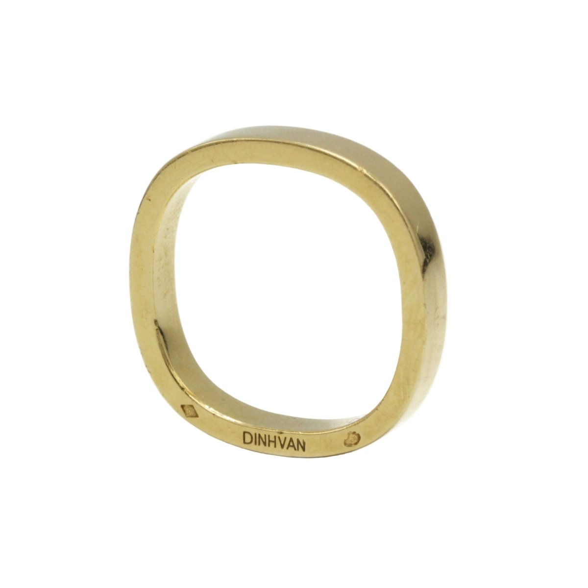 Bague Alliance DINH VAN "La Carrée" en or jaune - Castafiore