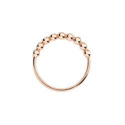 Bague Alliance DODO "Bollicine" en or rose, saphirs, rubis, améthyste, topaze, tsavorite et diamants - Castafiore