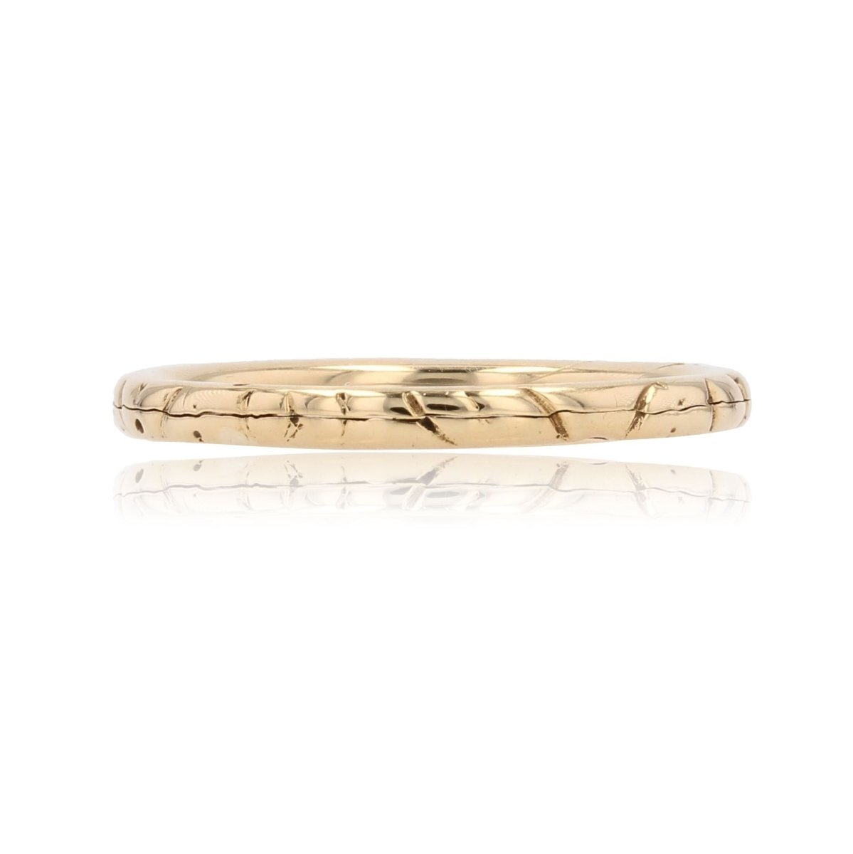 Bague Alliance double en or jaune - Castafiore