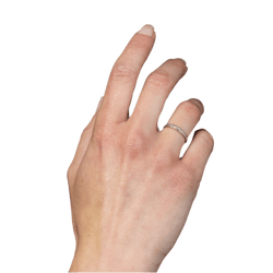 Bague Alliance en or blanc - Castafiore