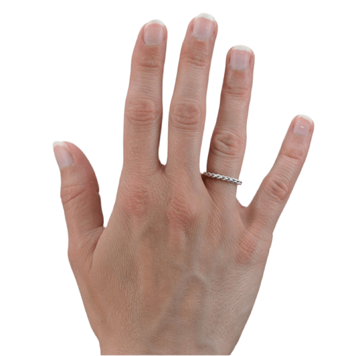 Bague Alliance en or blanc - Castafiore