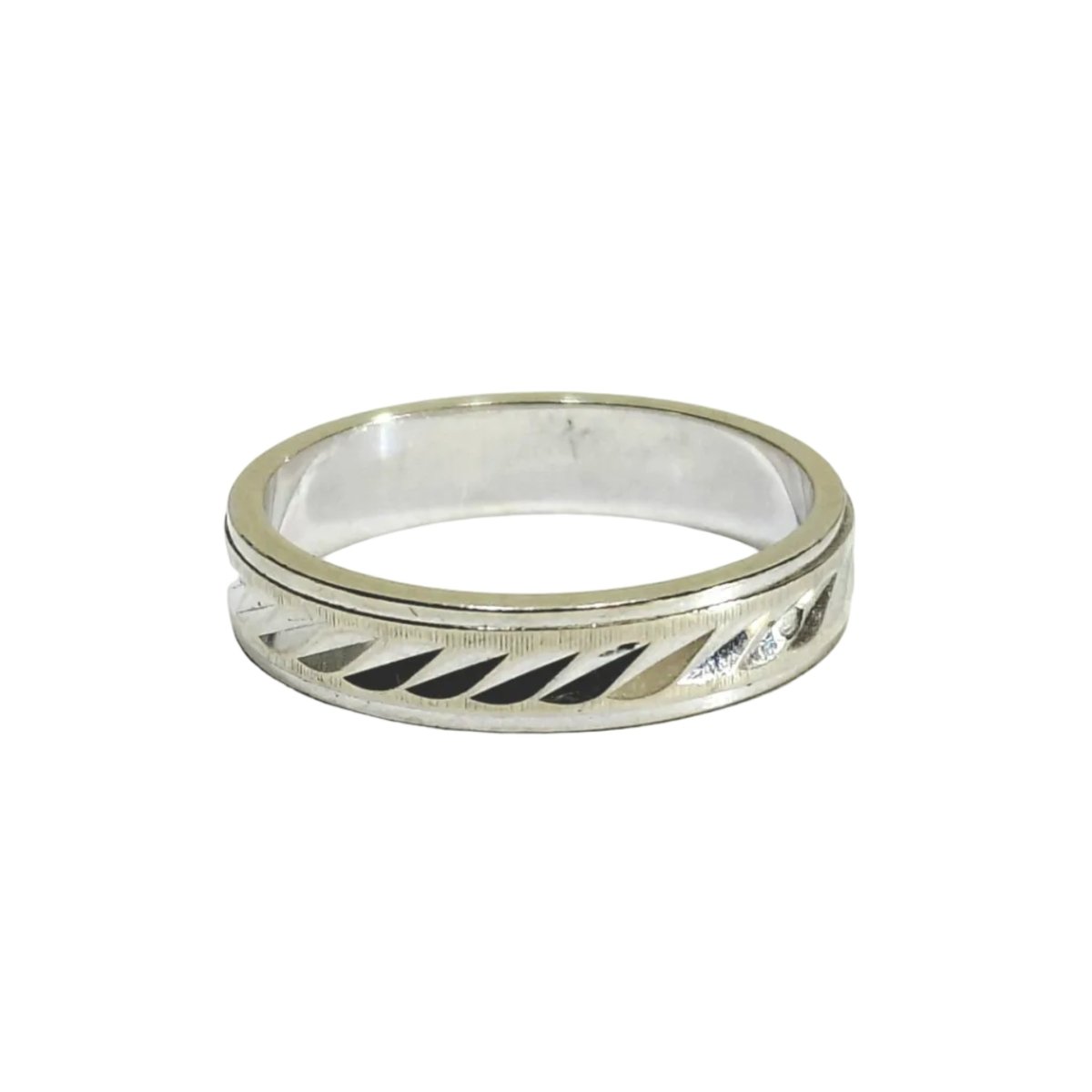 Bague Alliance en or blanc - Castafiore
