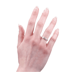 Bague Alliance en or blanc - Castafiore