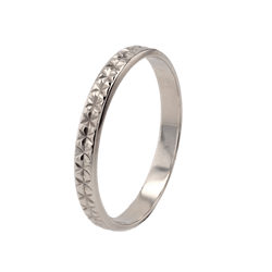 Bague Alliance en or blanc - Castafiore