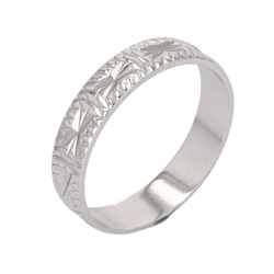 Bague Alliance en or blanc - Castafiore