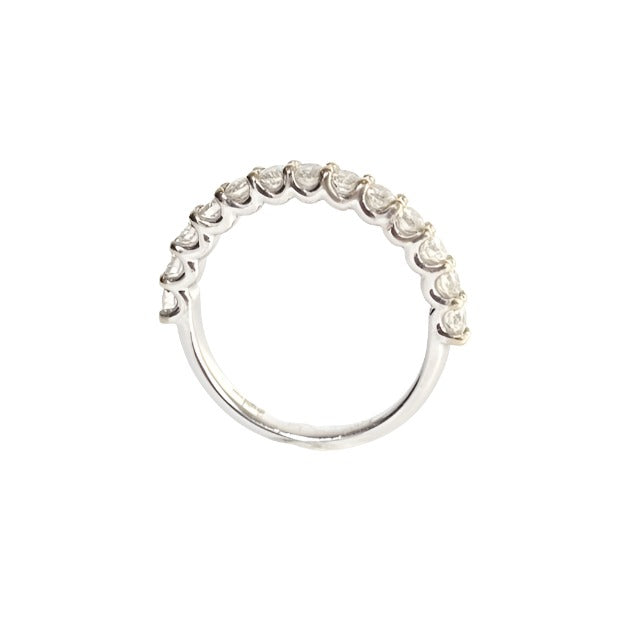 Bague Alliance en or blanc et diamant - Castafiore