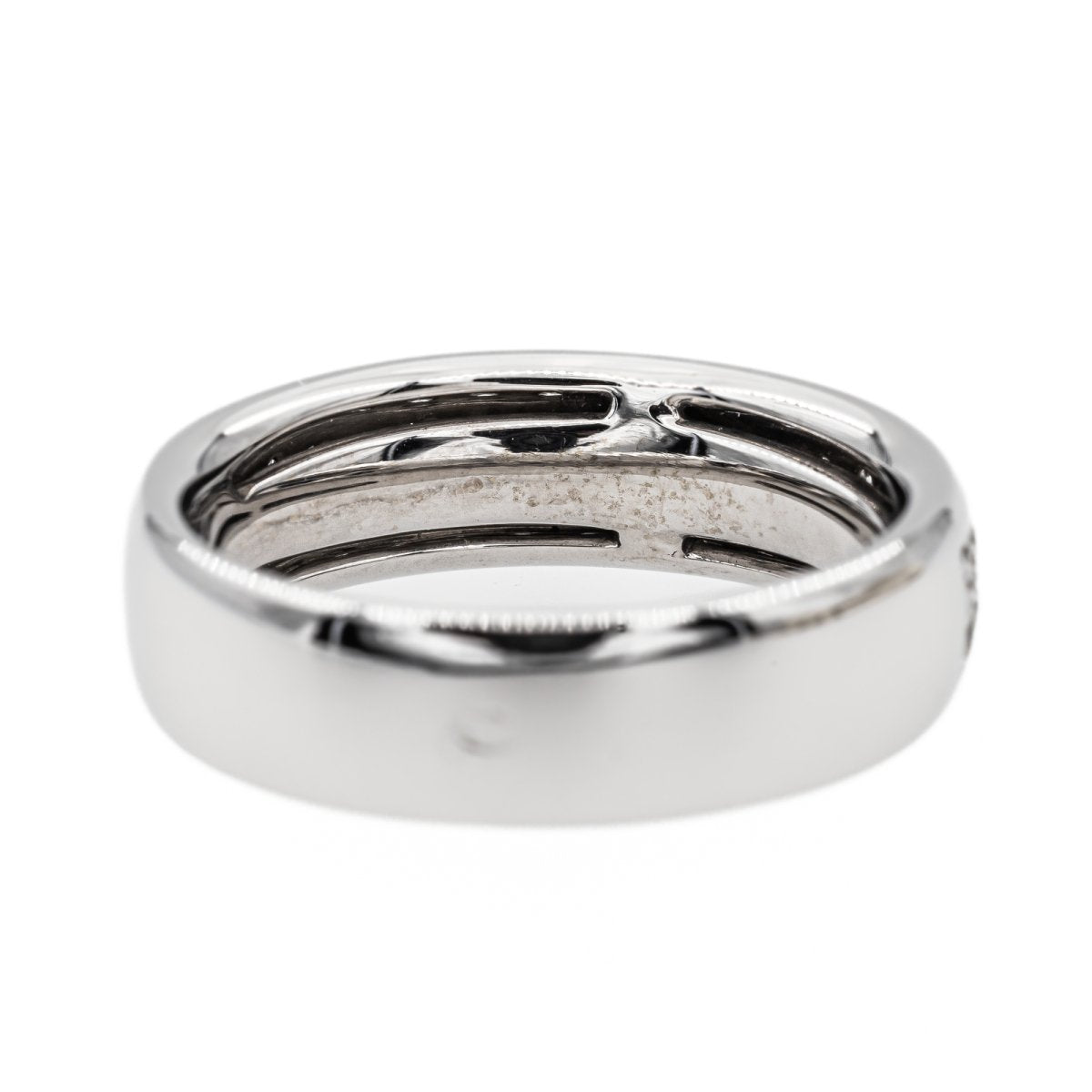 Bague Alliance en Or blanc et Diamant - Castafiore