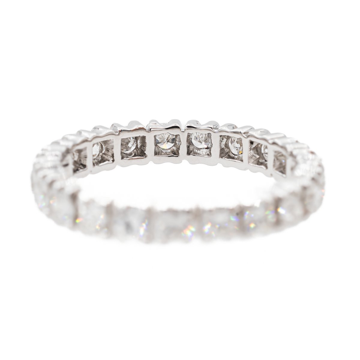 Bague Alliance en or blanc et diamant - Castafiore