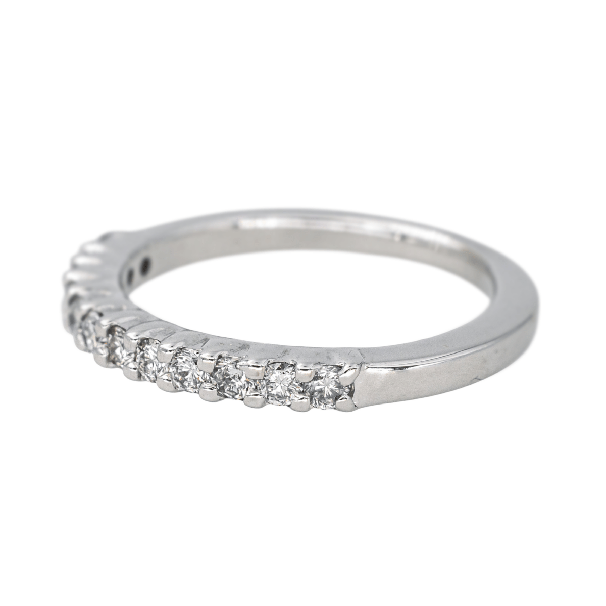 Bague Alliance en or blanc et diamant - Castafiore