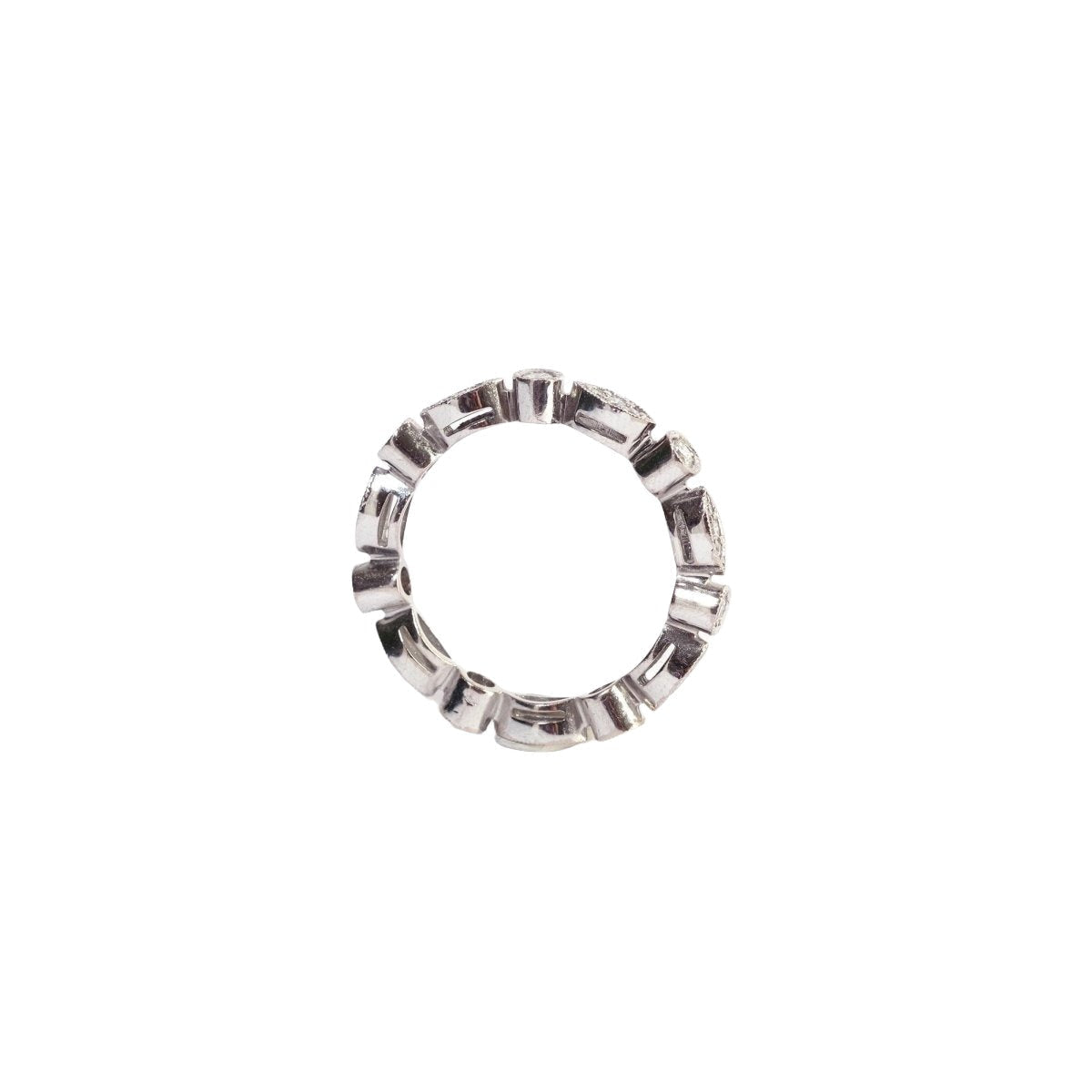 Bague Alliance en or blanc et diamant - Castafiore