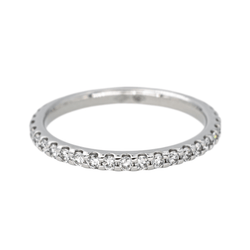 Bague Alliance en or blanc et diamant - Castafiore
