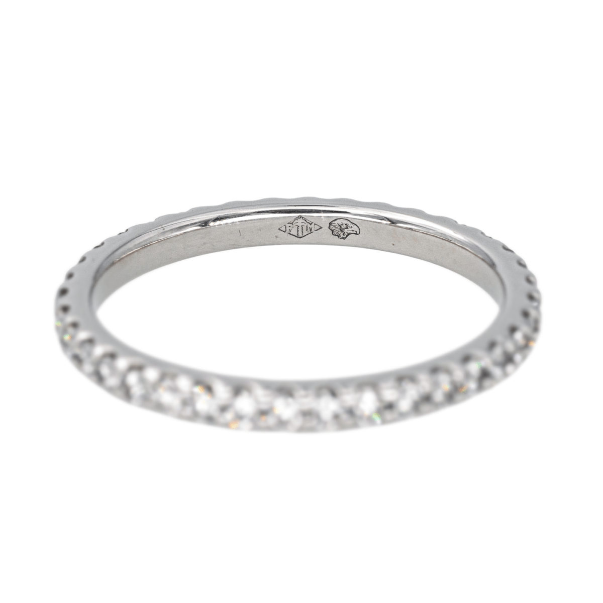 Bague Alliance en or blanc et diamant - Castafiore