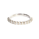 Bague Alliance en or blanc et diamant - Castafiore