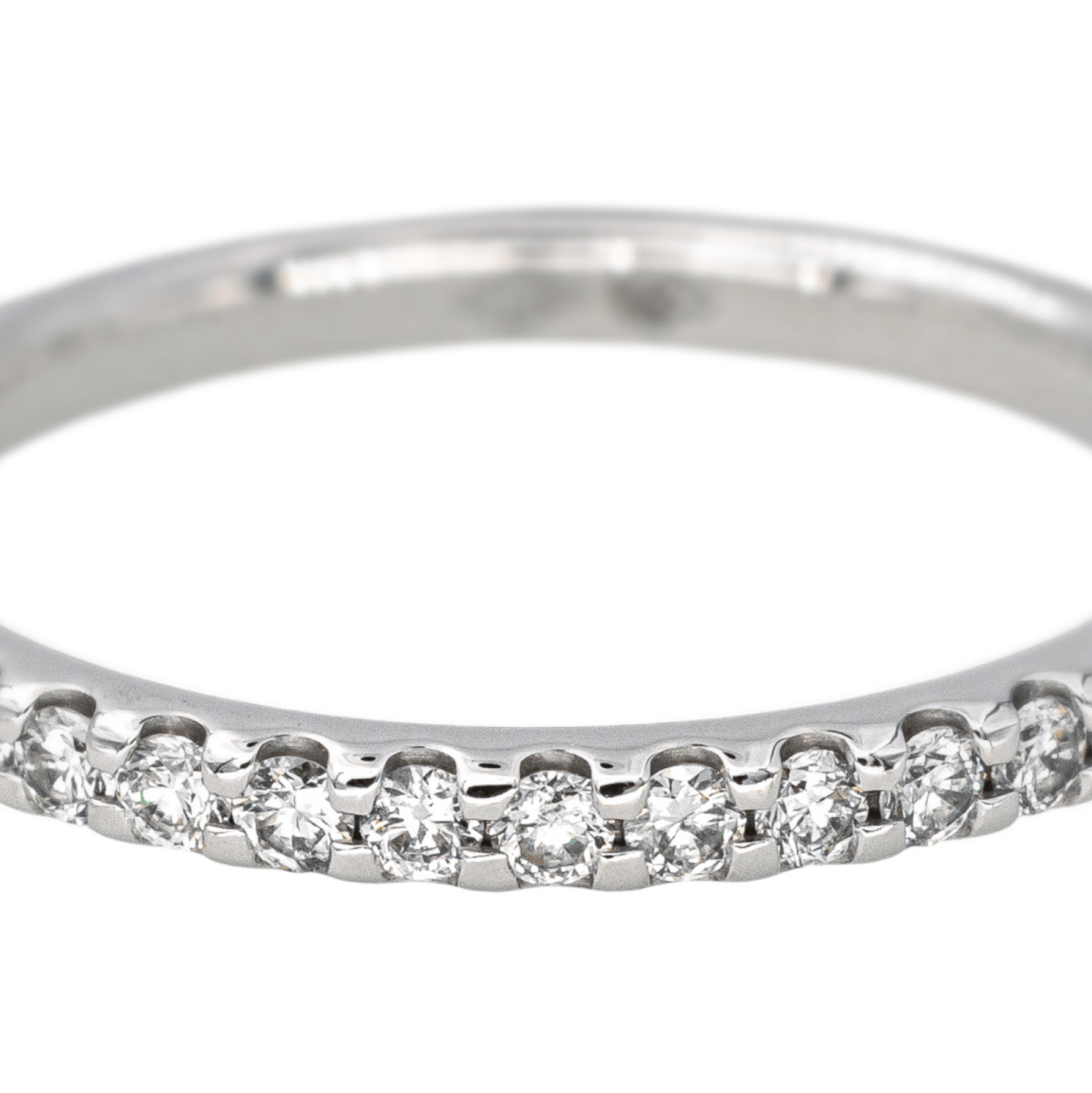 Bague Alliance en or blanc et diamant - Castafiore