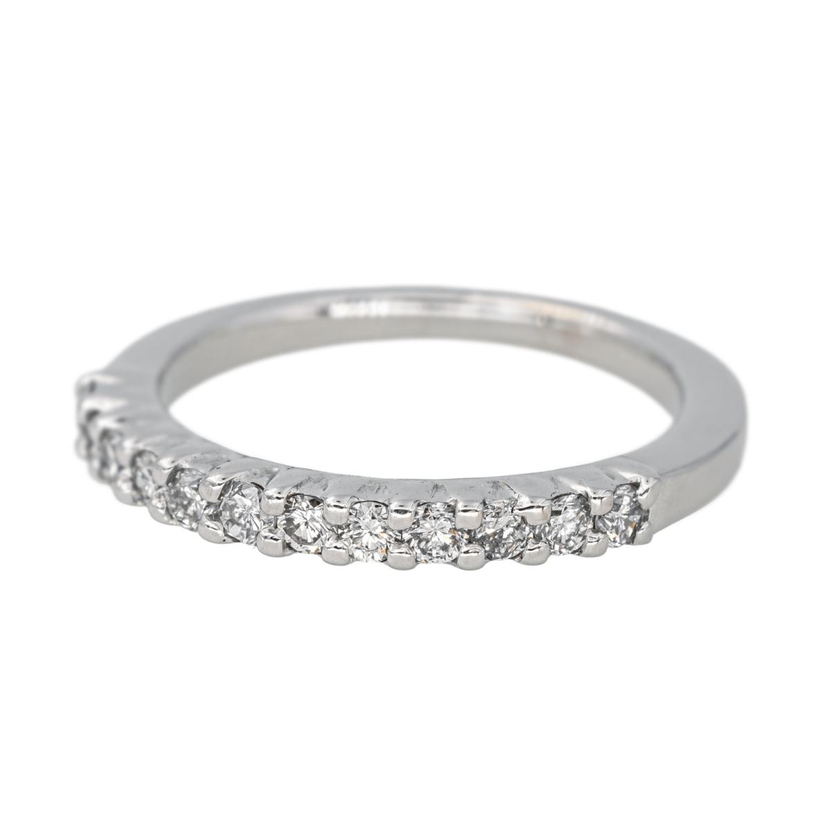 Bague Alliance en or blanc et diamant - Castafiore