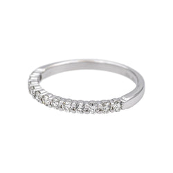 Bague Alliance en or blanc et diamants - Castafiore