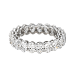 Bague Alliance en or blanc et diamants - Castafiore