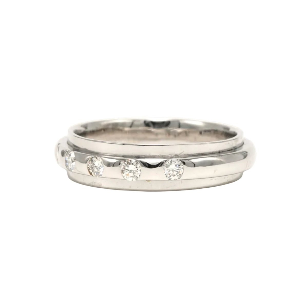 Bague Alliance en or blanc et diamants - Castafiore
