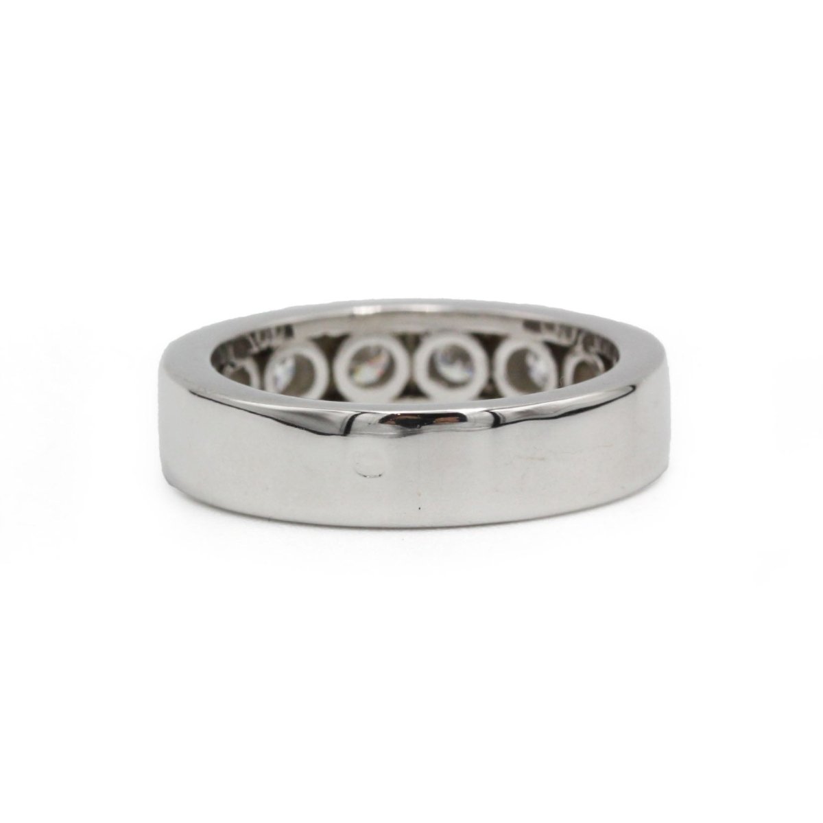 Bague Alliance en or blanc et diamants - Castafiore