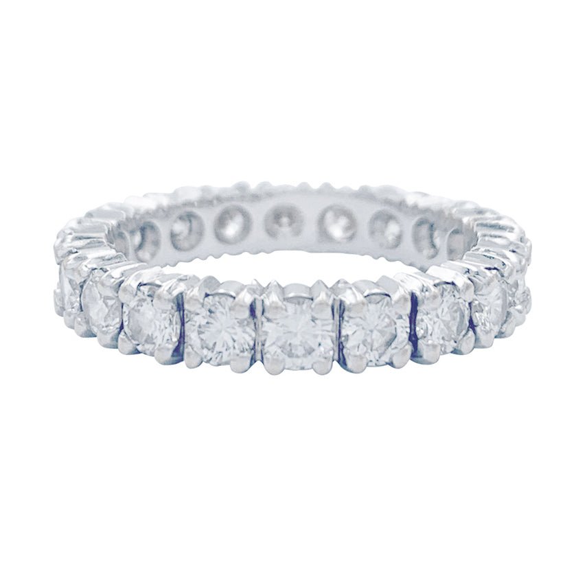 Bague Alliance en or blanc et diamants - Castafiore